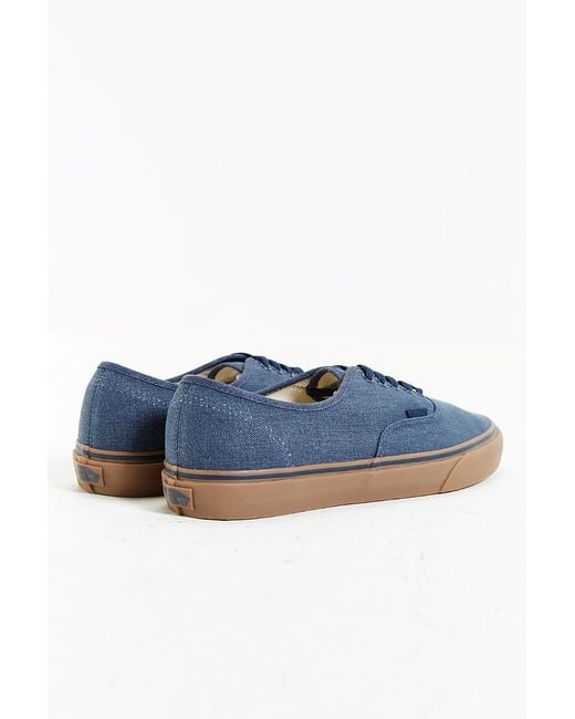 Navy blue gum bottom deals vans