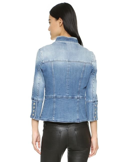 Jacket Balmain Blue size 4 US in Cotton - 40458782