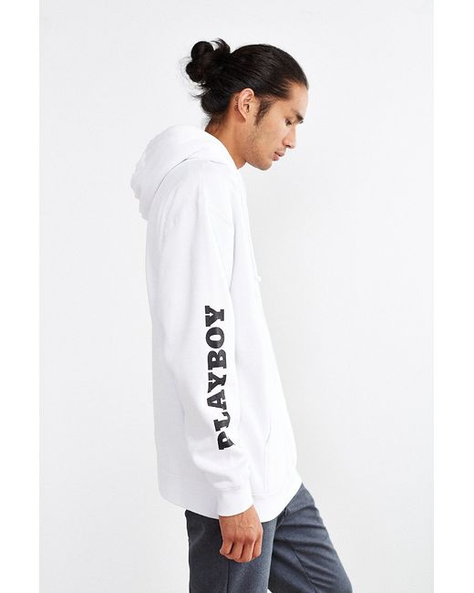 Good Worth X Playboy Bunny Hooded Sweatshirt in White for Men Lyst