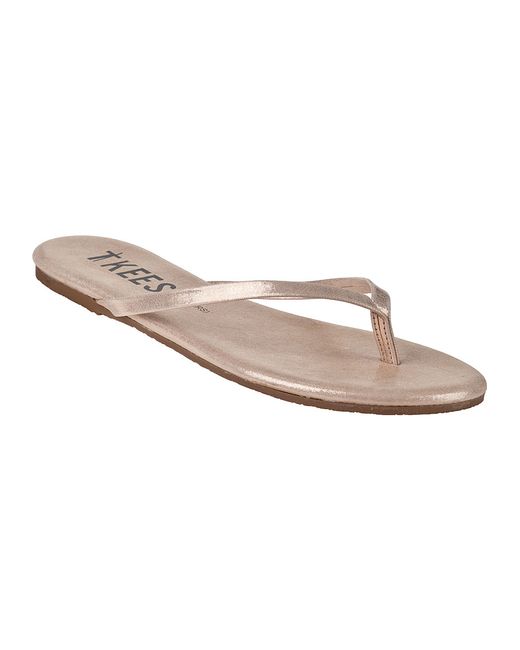Tkees Glitters Flip Flop Pink Pearl Leather in White (Pearl Pink Leather) | Lyst