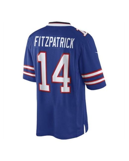 Nike Blue Mens Ryan Fitzpatrick Buffalo Bills Limited Jersey for men