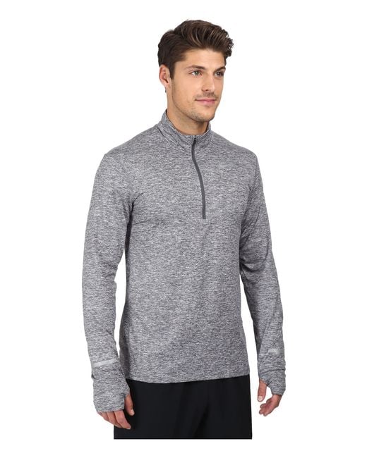 Download Nike Dri-fit™ Element Half-zip Pullover in Gray for Men ...
