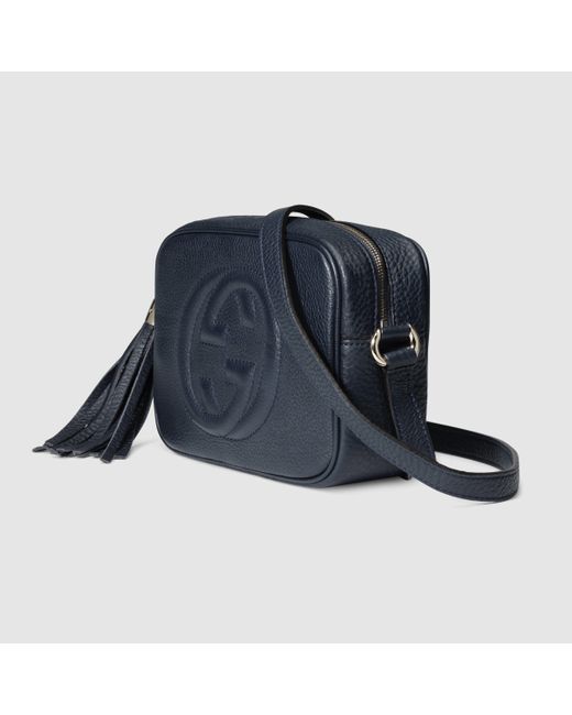 Gucci Soho Leather Disco Bag in Blue | Lyst