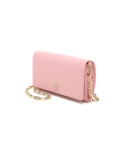 Tory Burch Robinson Chain Wallet - Iceberg in Pink