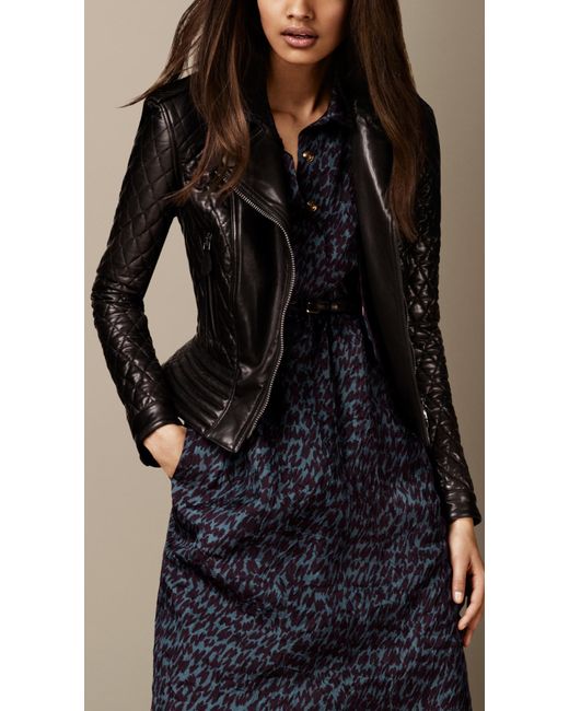 Burberry quilted leather jacket cheap