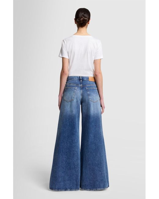 7 For All Mankind Blue Willow Wide Outset