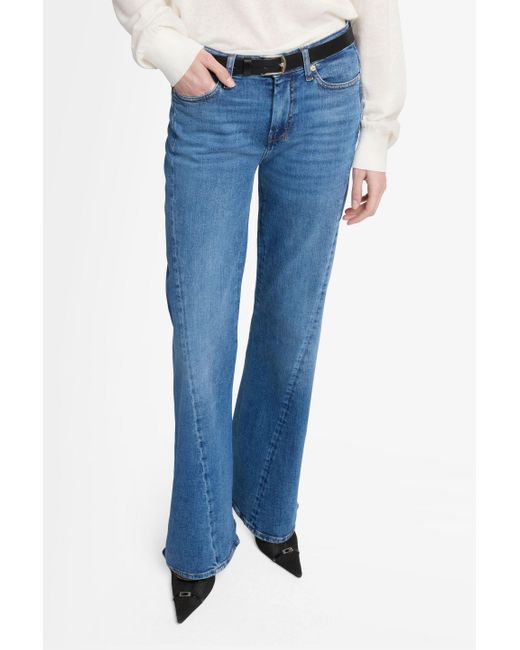 7 For All Mankind Blue Twisted Dojo Tailorless Slim Illusion Yuma