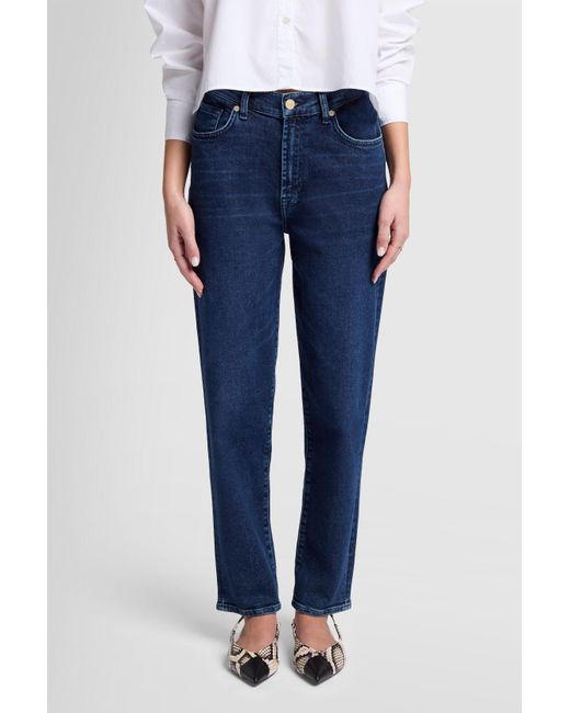 7 For All Mankind Blue Malia Luxe Vintage Paradise Cove