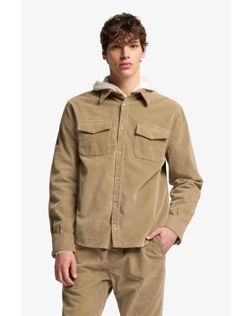 7 For All Mankind Natural Overshirt In Corduroy for men
