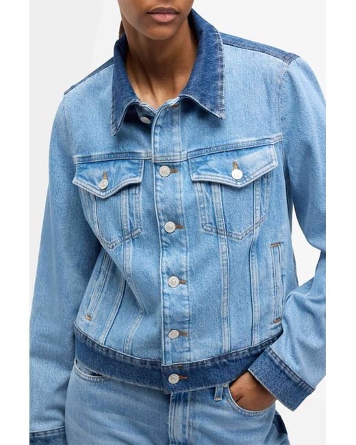 7 For All Mankind Blue Adi Trucker