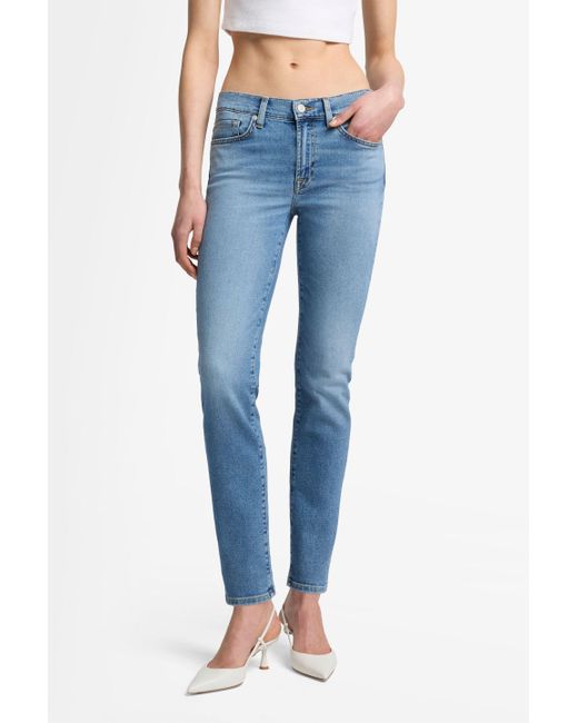 7 For All Mankind Blue Roxanne Luxe Vintage Fancy