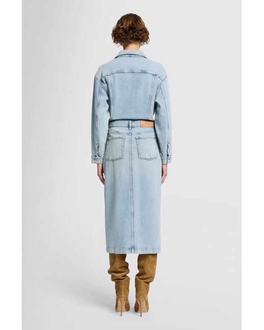 7 For All Mankind Blue Relaxed Dress Sahara