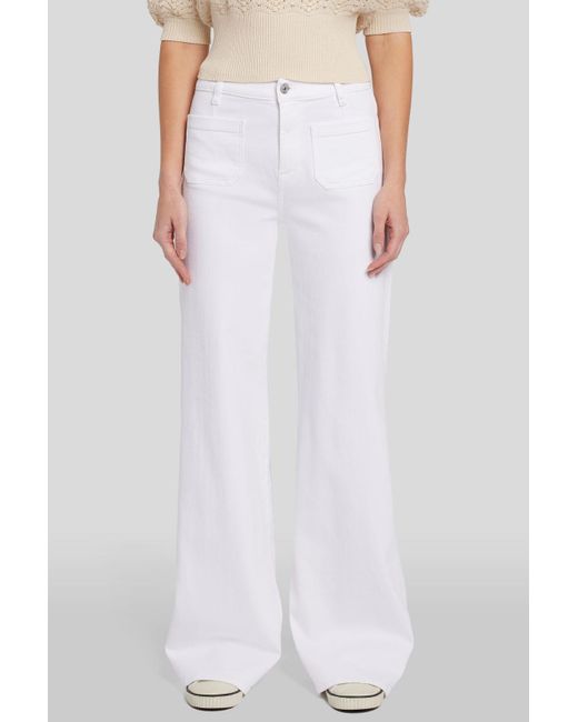 7 For All Mankind White Lotta Love Again With Patch Pockets for men