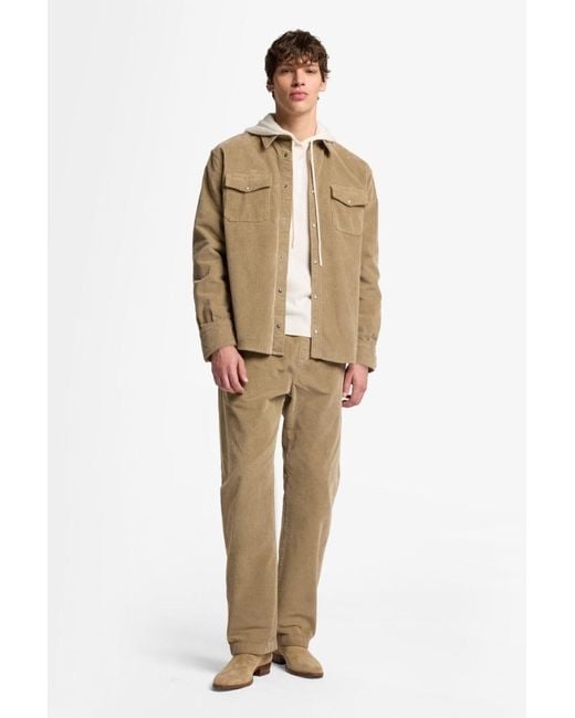 7 For All Mankind Natural Overshirt In Corduroy for men