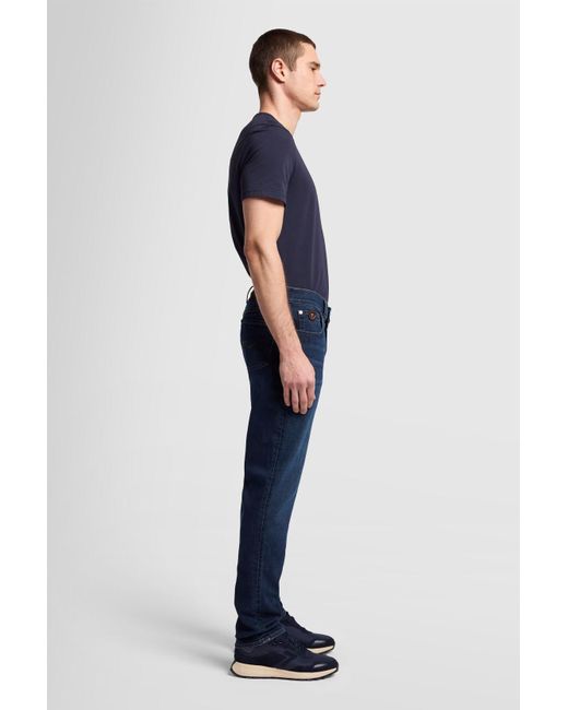 7 For All Mankind Blue Slimmy Tapered Special Edition Stretch Tek Comma for men