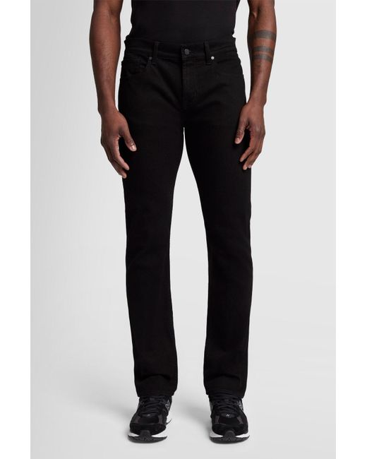 7 For All Mankind Slimmy Luxe Performance Rinse Black for men