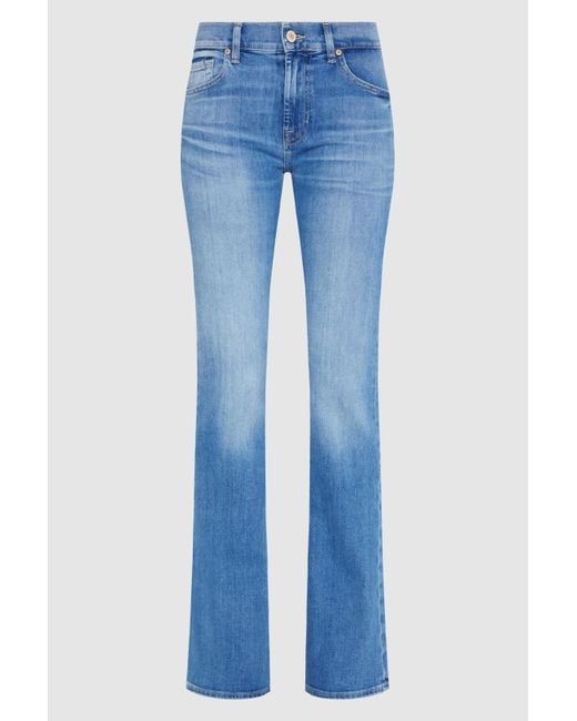 7 For All Mankind Blue Bootcut Slim Illusion Mare for men