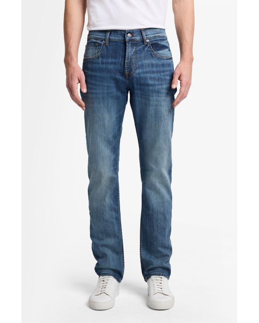 7 For All Mankind Blue The Straight Airweft Coachella for men