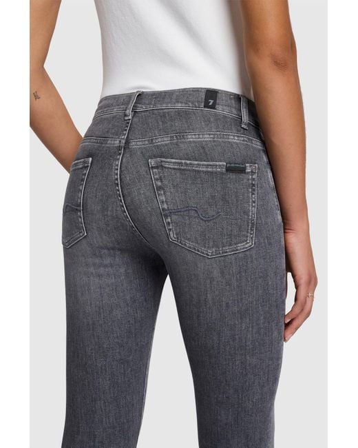 7 For All Mankind Blue Bootcut In Slim Illusion