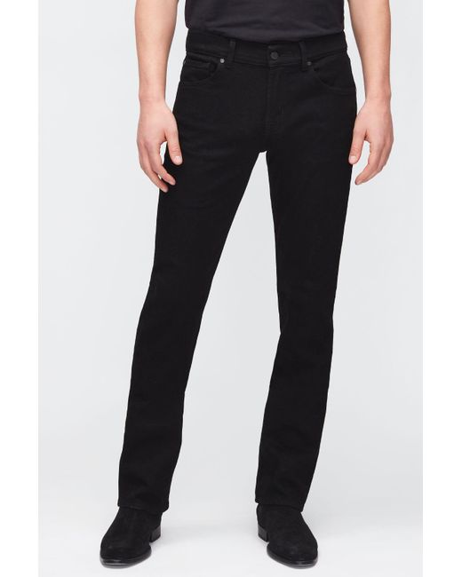 7 For All Mankind Slimmy Luxe Performance Rinse Black for men