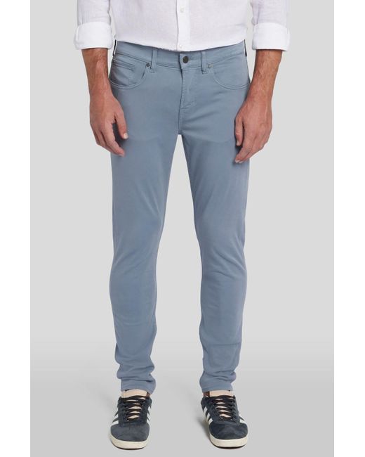 7 For All Mankind Slimmy Tapered Luxe Performance Plus Color Dusty Blue for men
