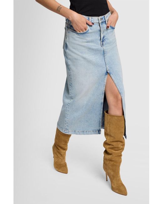 7 For All Mankind Blue Amber Skirt Sahara for men