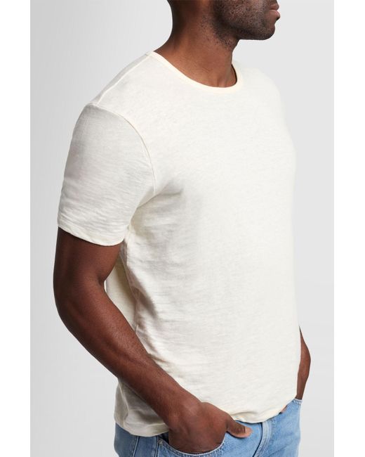 7 For All Mankind T-shirt Linen White for men