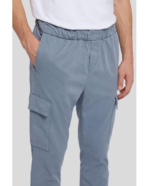7 For All Mankind Cargo JOGGER Colored Dusty Blue for men