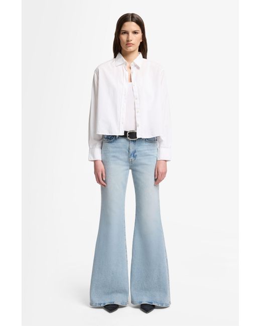 7 For All Mankind Blue Retro Flare Mankind September