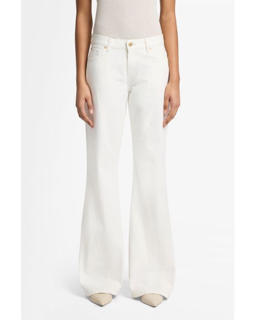 7 For All Mankind White Twisted Spencer Flare Mankind Milkyway for men