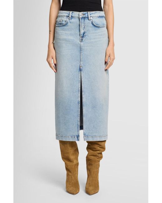 7 For All Mankind Blue Amber Skirt Sahara for men