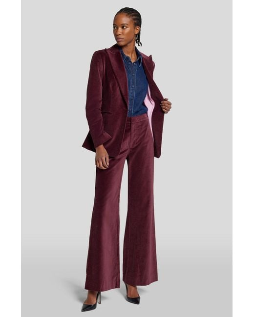 Wine velvet deals blazer mens