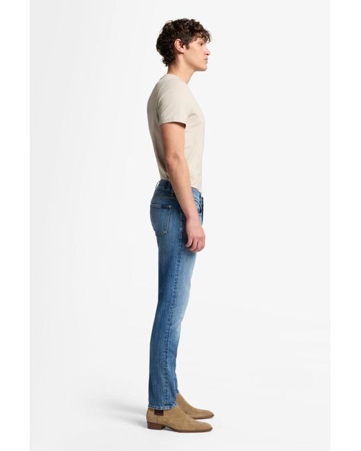7 For All Mankind Blue Slimmy Tapered In Multicount for men