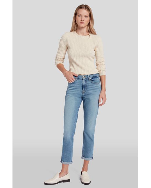 7 For All Mankind Blue Josefina Luxe Vintage Love Soul