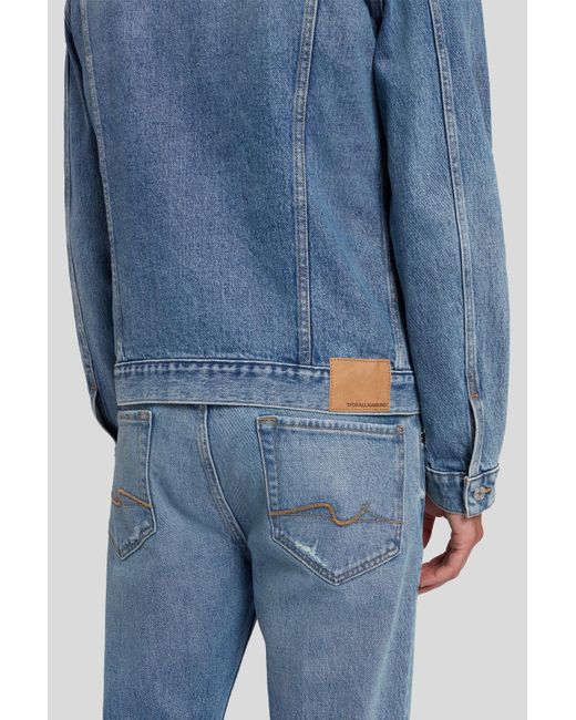 7 For All Mankind Blue Perfect Jacket Step Up for men