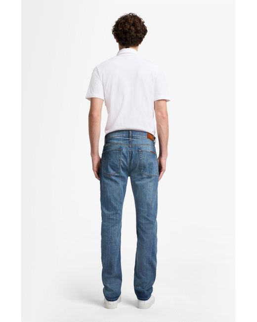 7 For All Mankind Blue The Straight Airweft Coachella for men
