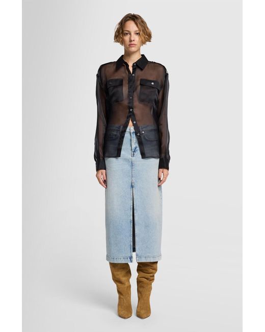 7 For All Mankind Blue Amber Skirt Sahara for men
