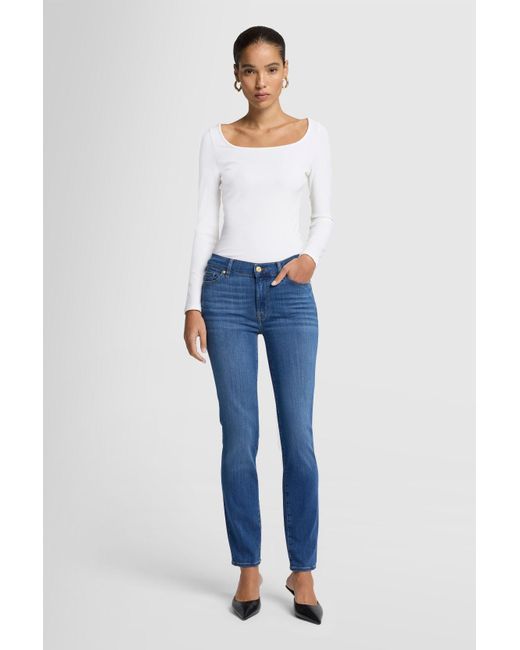 7 For All Mankind Blue Roxanne Scope