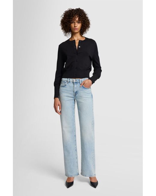 7 For All Mankind Blue Tess Trouser Sahara With Worn Hem for men
