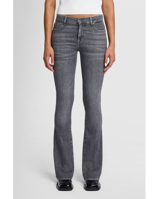 7 For All Mankind Blue Bootcut In Slim Illusion