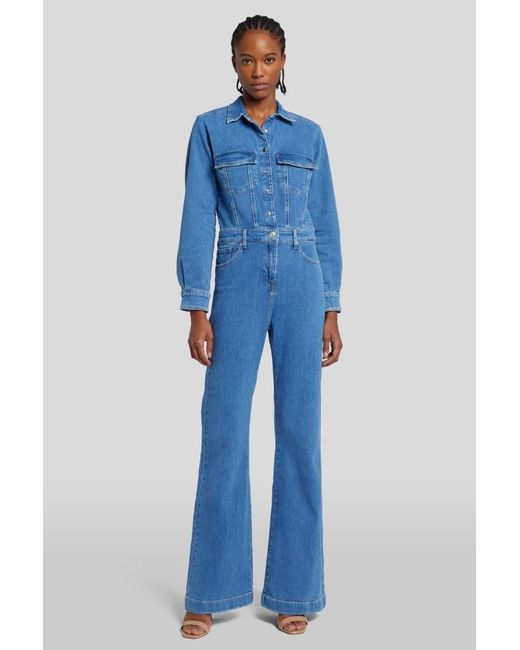 7 for all mankind denim cheap jumpsuit
