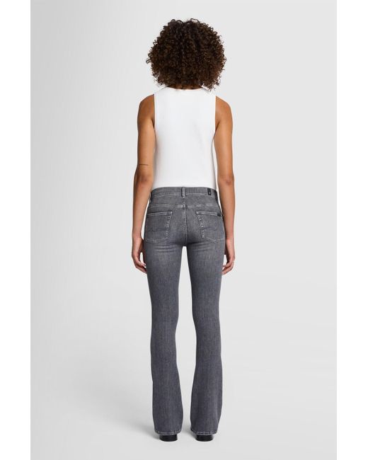 7 For All Mankind Blue Bootcut In Slim Illusion
