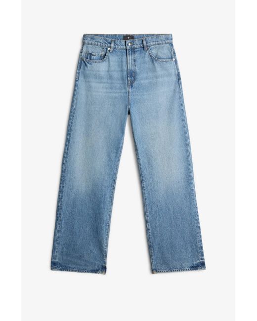 7 For All Mankind Blue Wide Leg Mason for men
