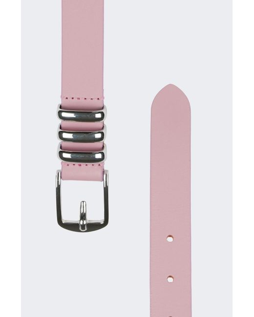 7 For All Mankind Gray Tiny Belt Leather Pink for men