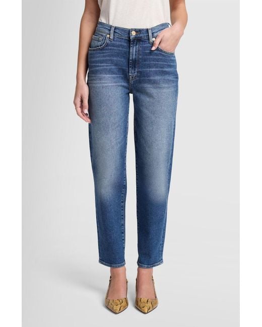 7 For All Mankind Blue Malia Luxe Vintage Love Affair