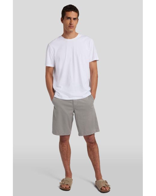 7 For All Mankind White Slimmy Chino Short Weightless Colors Sea Stone for men