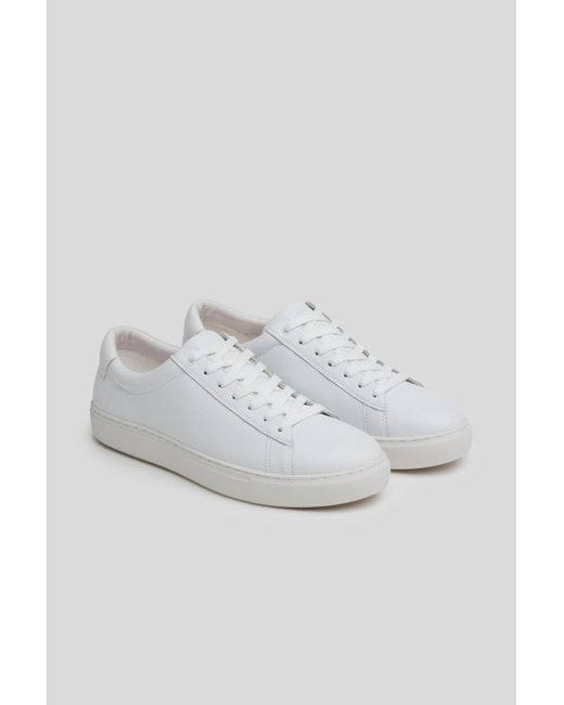 7 For All Mankind Cupsole Sneaker Leather White for men