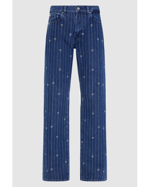 7 For All Mankind Blue Tess Trouser Follow Your Heart