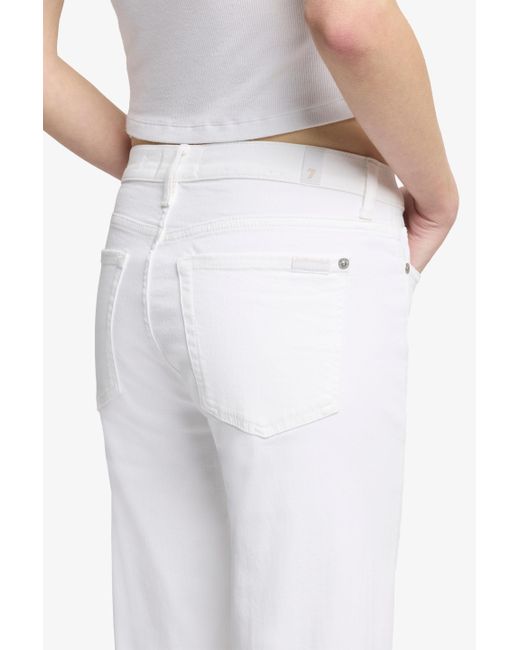 7 For All Mankind Twisted Dojo Tailorless Mankind White Shell