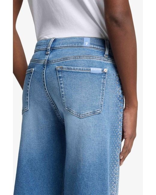 7 For All Mankind Blue Twisted Lotta Luxe Vintage Love Soul